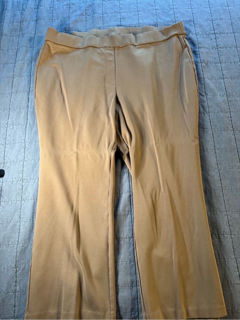 Rafaella Women's Tan Boot-Cut Ponte Pants